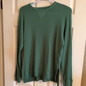 American Eagle Outfitters Forest Green Long Sleeve Top